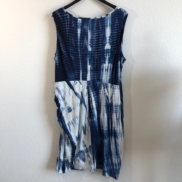 NEW! LOVE SQUARED tie dye blue summer dress A1 - Picture 10 of 11